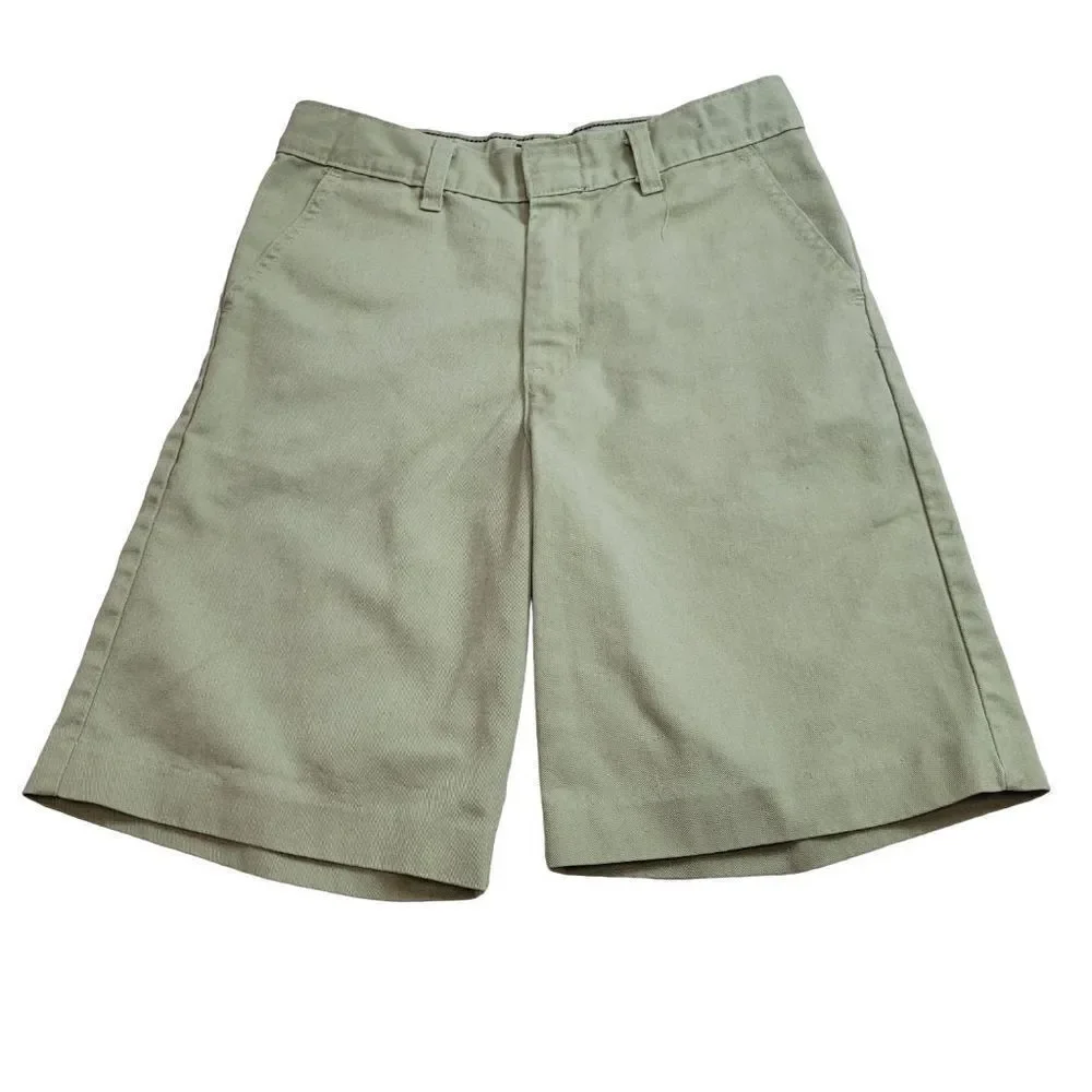 Dickies flat front khaki uniform shorts 12